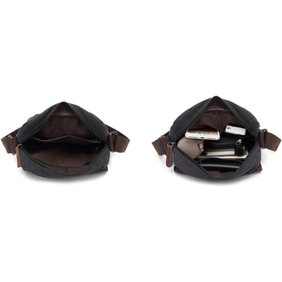 Vintage Canvas Messenger Cross body bag Shoulder bag - Picture 4 of 7